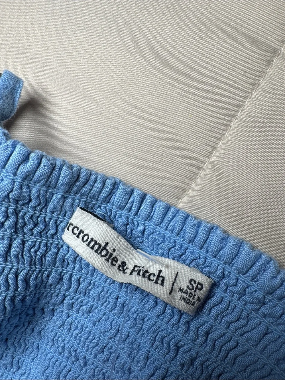 Abercrombie & Fitch Blue Linen Maxi Button-Front Sundress Size: SP